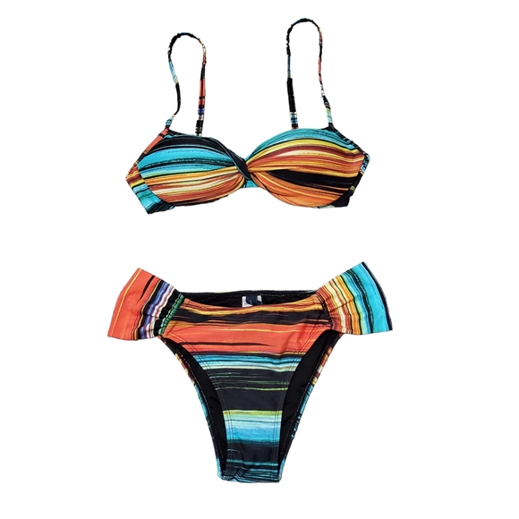 Lygia & Nanny Other - Lygia & Nanny Vitoria Printed Bikini Set Rumba Stripe Multicolor Set M 42